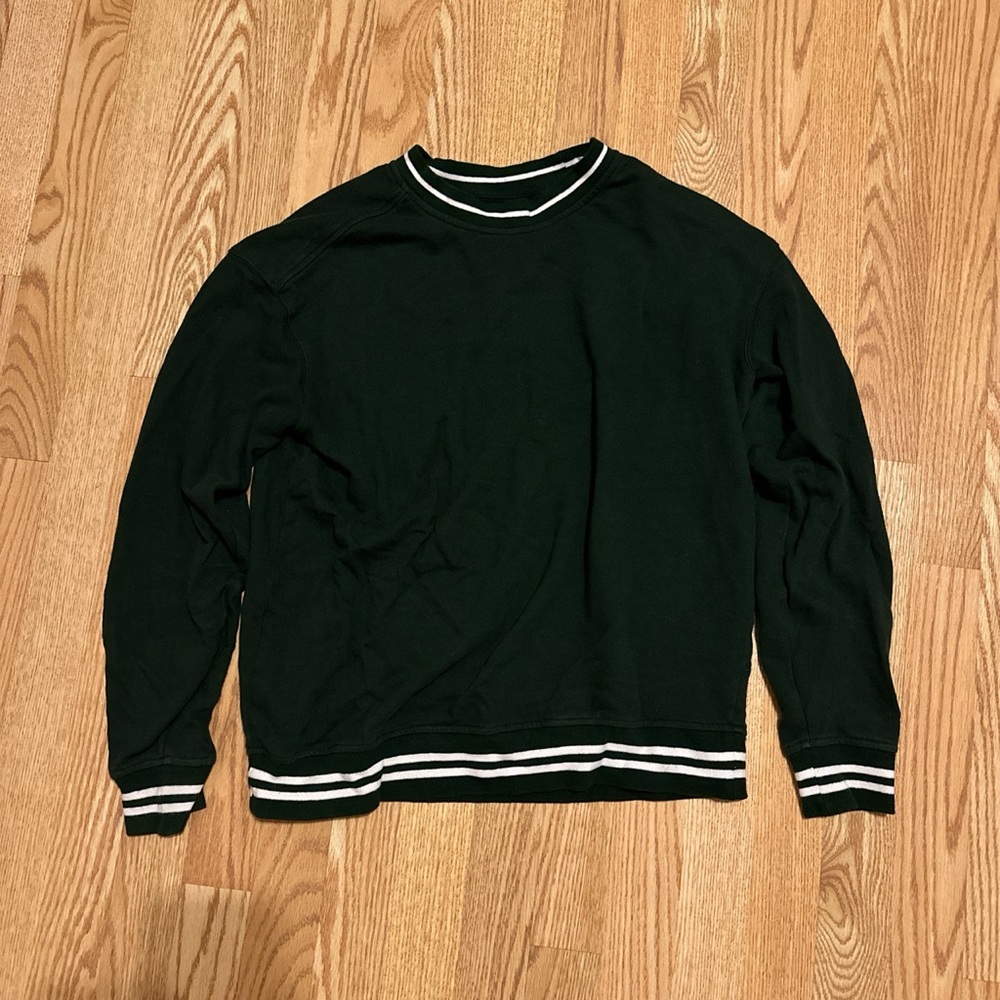 Simple vintage green crewneck | M